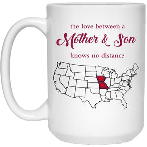 Iowa Missouri The Love Between Mother And Son Mug - Mug Teezalo