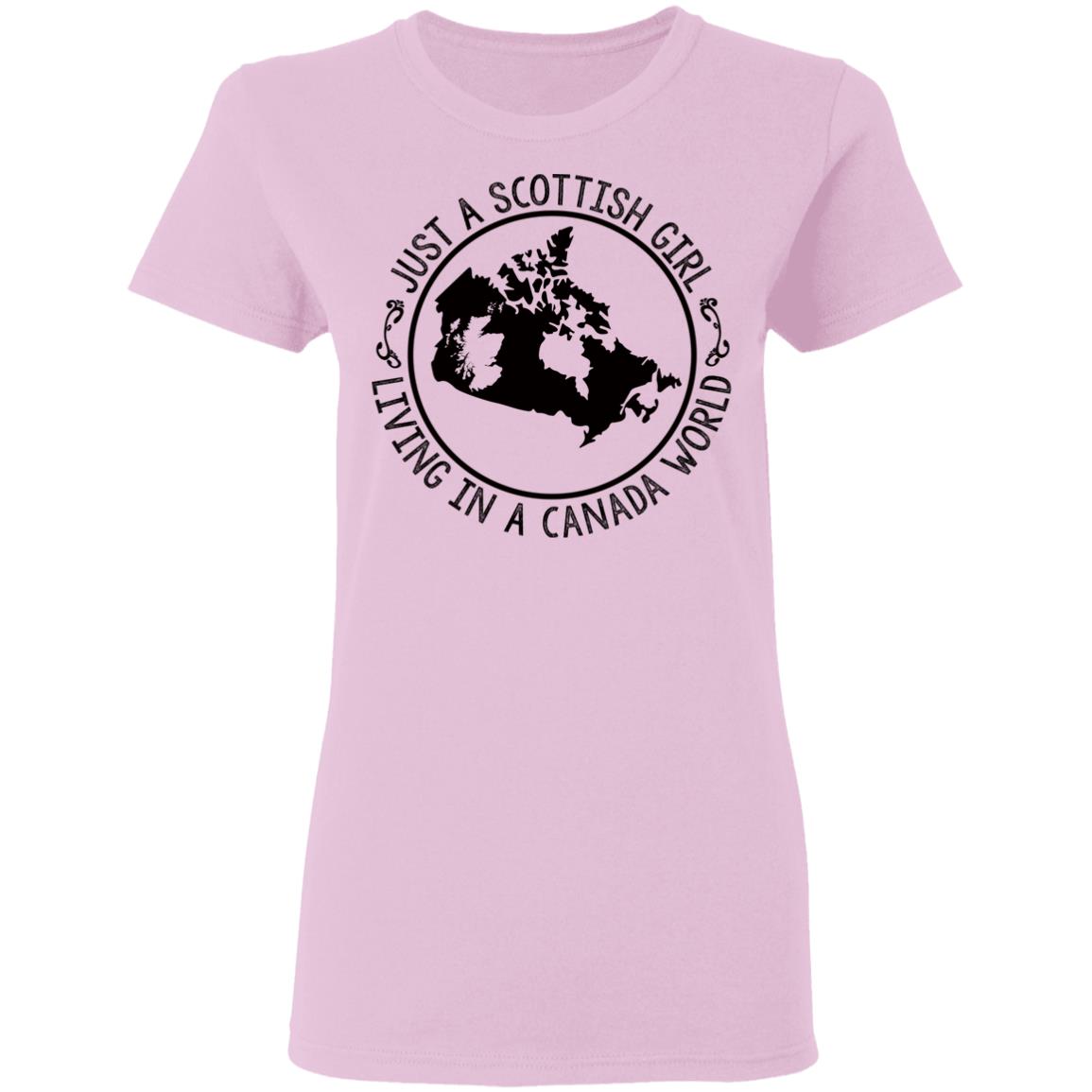 Scottish Girl Living In Canada World Hoodie - Hoodie Teezalo