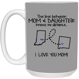 New Mexico Indiana The Love Between Mom And Daughter Mug - Mug Teezalo