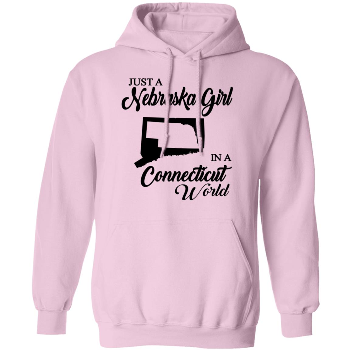 Just A Nebraska Girl In A Connecticut World T-Shirt - T-shirt Teezalo