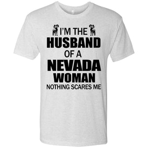 I'm The Husband Of A Nevada Woman T-Shirt - T-shirt Teezalo
