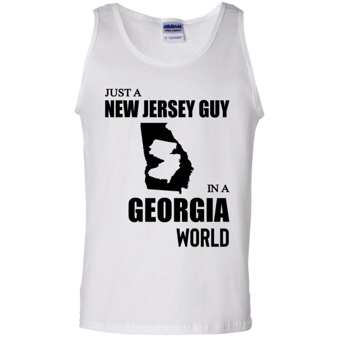 Just A New Jersey Guy In A Georgia World T-Shirt - T-shirt Teezalo