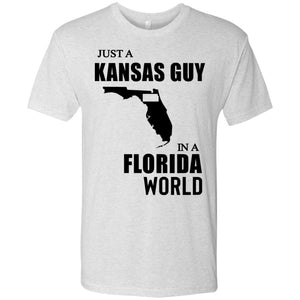 Just A Kansas Guy In A Florida World Hoodie - Hoodie Teezalo