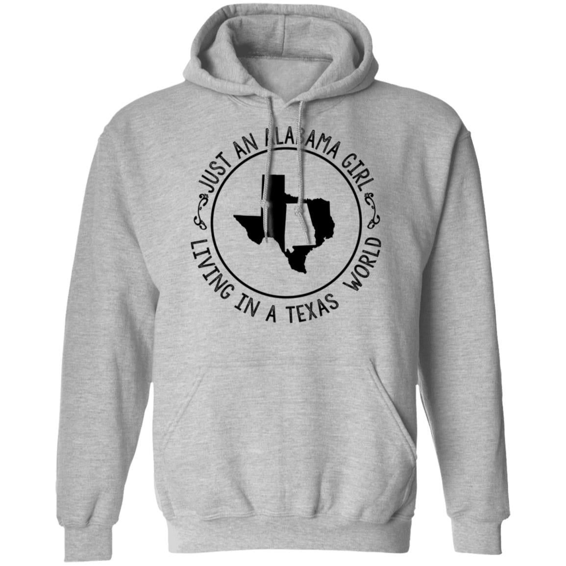 Alabama Girl Living In Texas World T-Shirt - T-shirt Teezalo