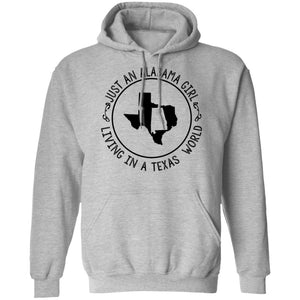 Alabama Girl Living In Texas World T-Shirt - T-shirt Teezalo
