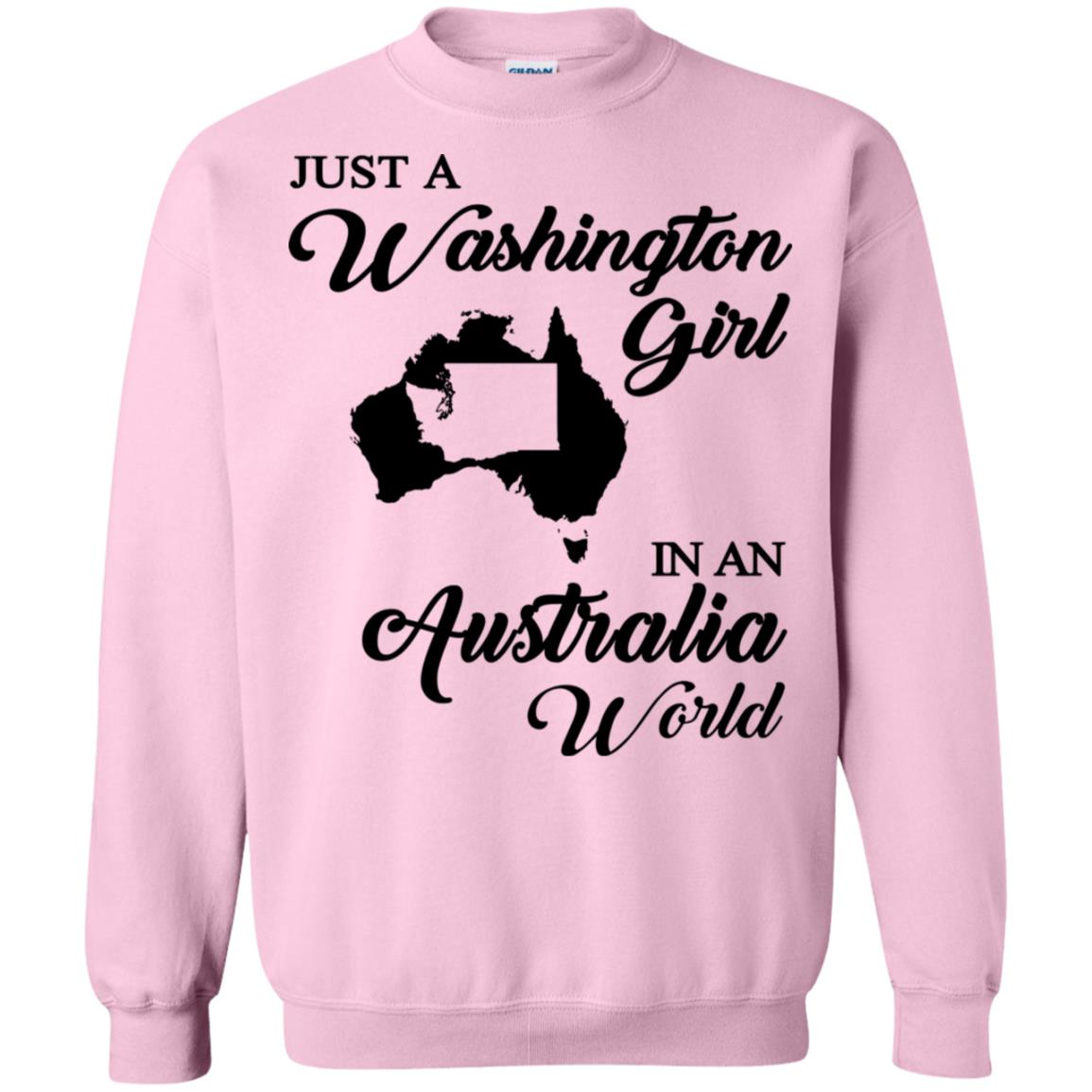 Just A Washington Girl In An Australia World T-Shirt - T-shirt Teezalo