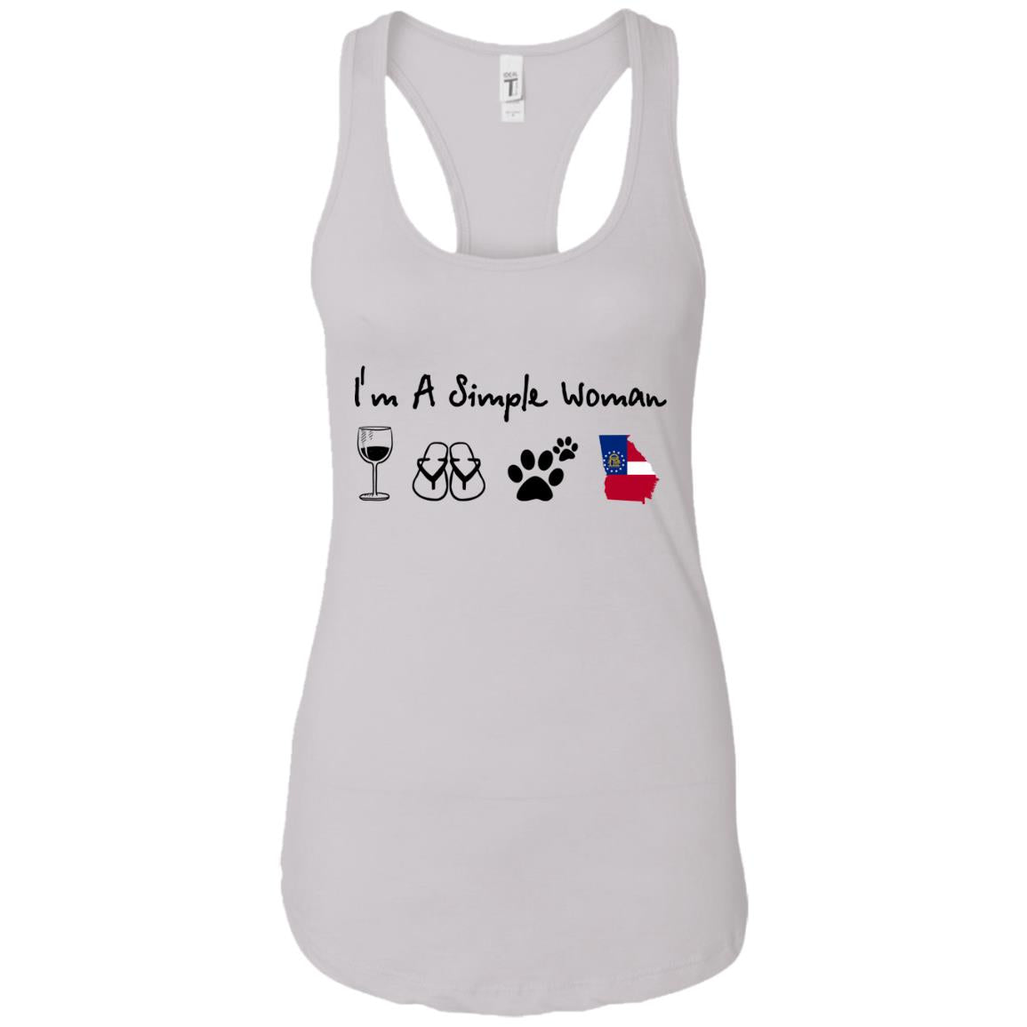 I Am A Simple Georgia Girl Hoodie - Hoodie Teezalo