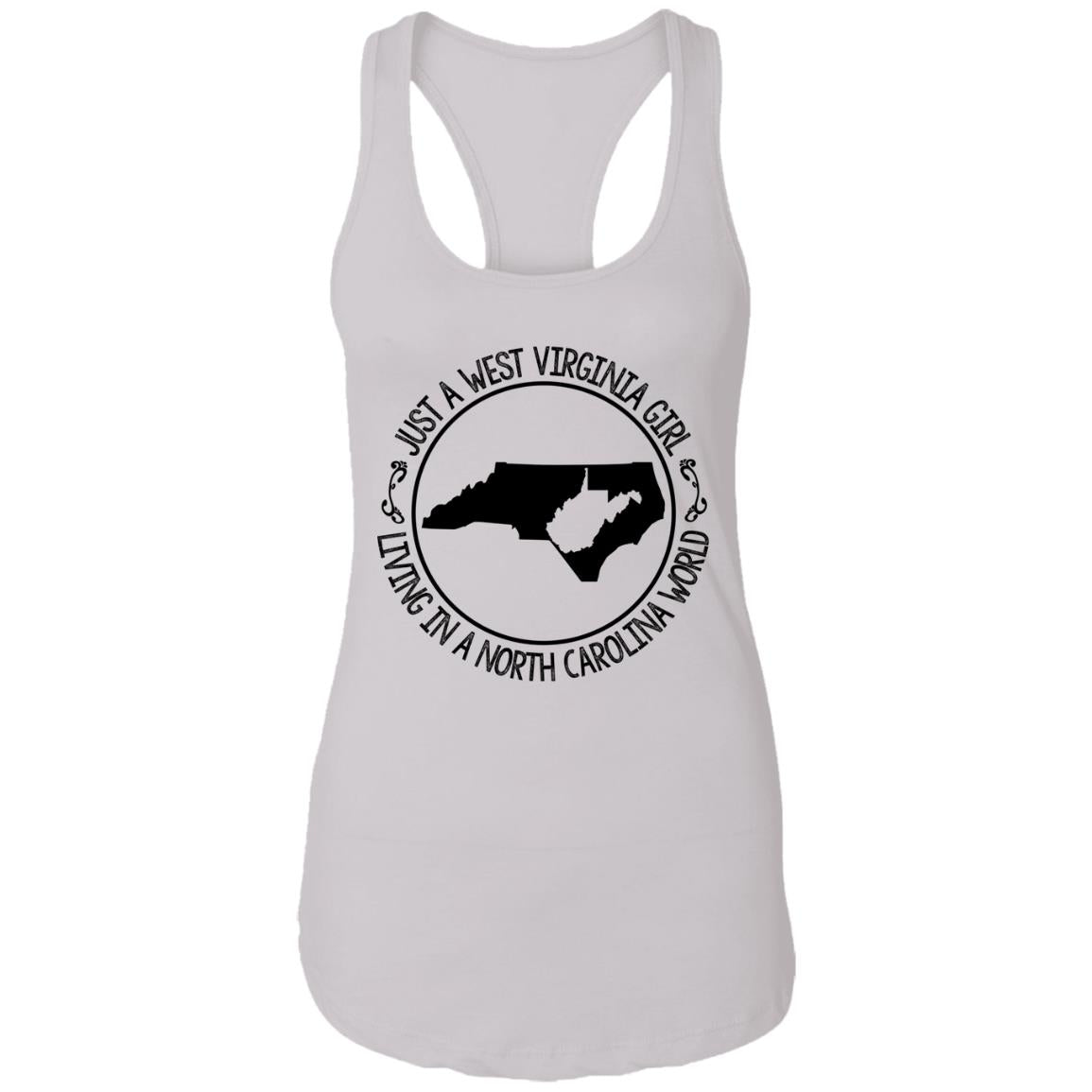 West Virginia Girl Living In A North Carolina World Hoodie - Hoodie Teezalo