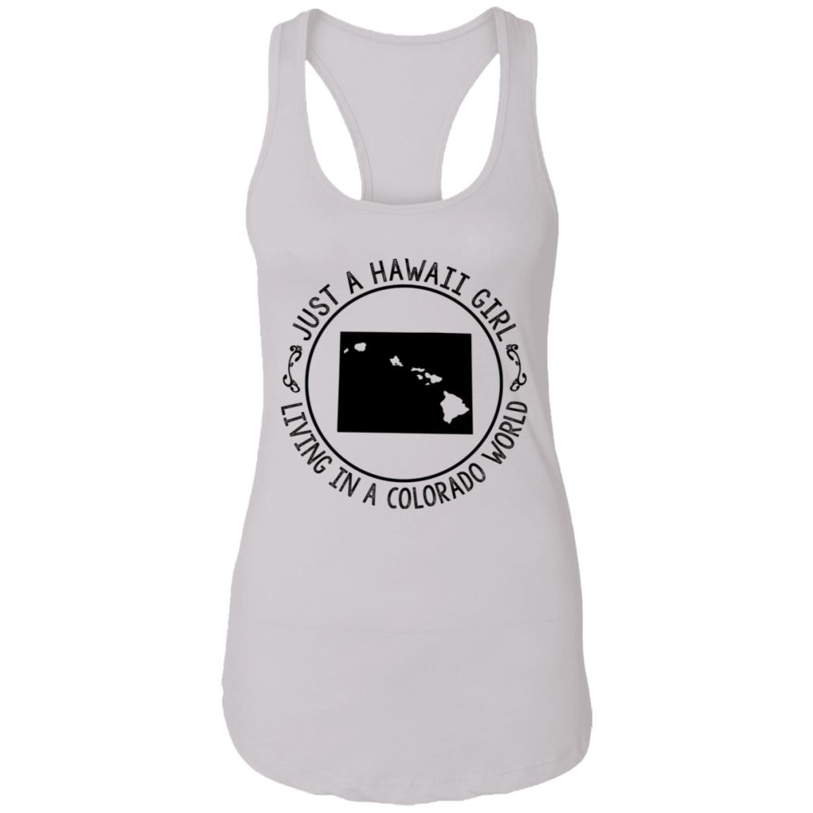 Just A Hawaii Girl Living In A Colorado World T-Shirt - Hoodie Teezalo