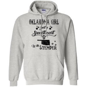 Oklahoma Girl Just A Sweetheart With A Temper T Shirt - T-shirt Teezalo