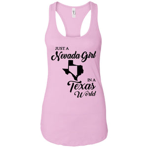 Just A Nevada Girl In A Texas World T-Shirt - T-shirt Teezalo