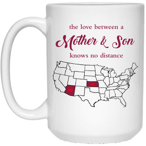 Arizona Kansas The Love Between Mother And Son Mug - Mug Teezalo