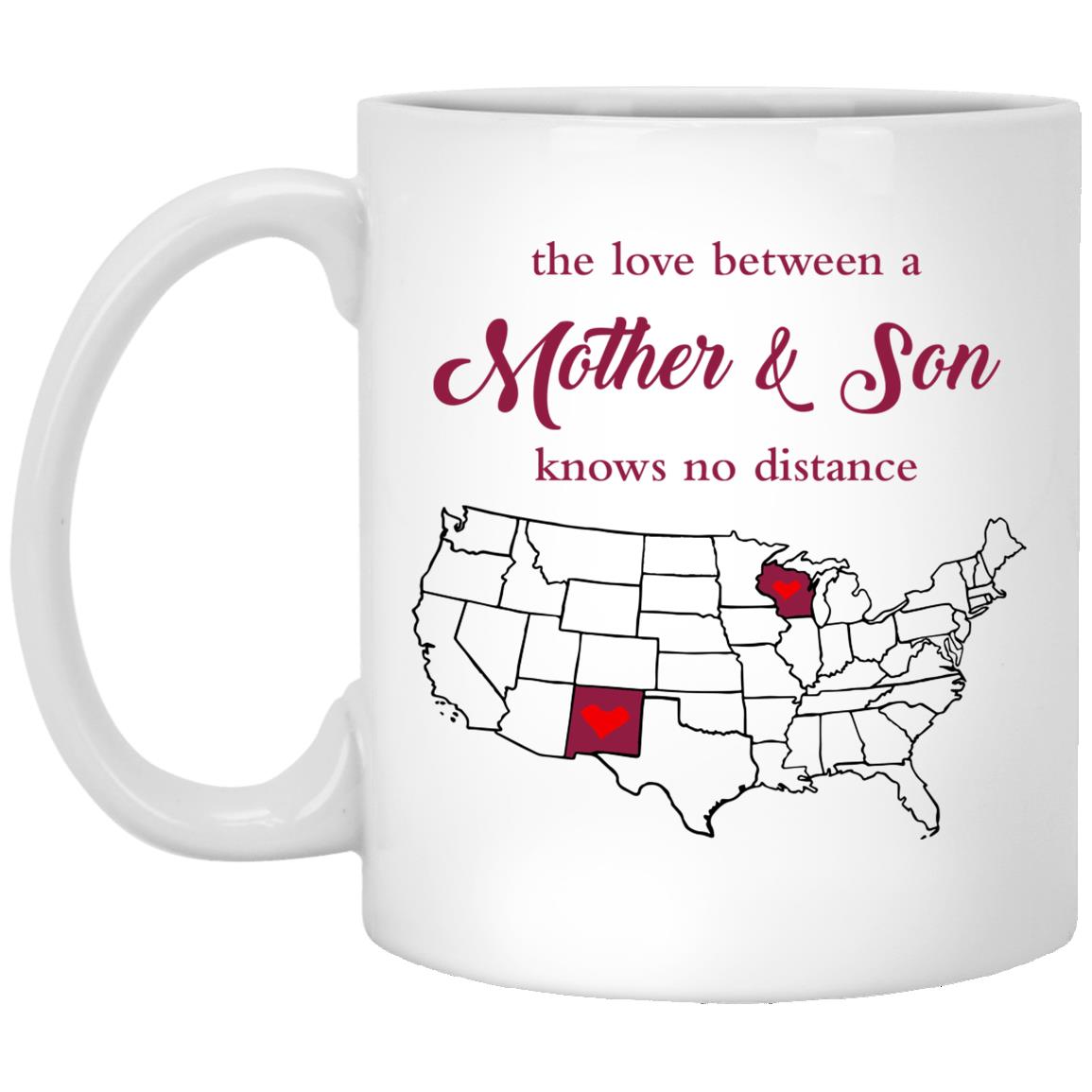 Wisconsin New Mexico The Love Between Mother And Son Mug - Mug Teezalo