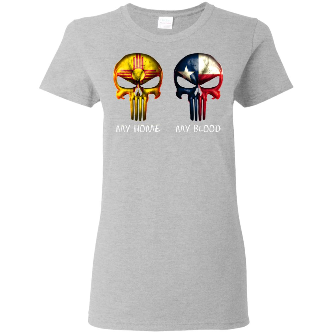 Texas Blood New Mexico Home  T- Shirt - T-shirt Teezalo