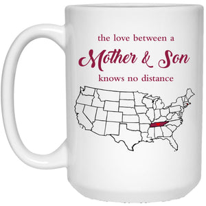 Tennessee Rhode Island The Love Between Mother And Son Mug - Mug Teezalo