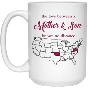 Oklahoma Virginia The Love Mom And Son Mug - Mug Teezalo