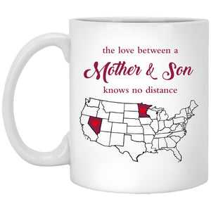 Minnesota Nevada The Love Between Mother And Son Mug - Mug Teezalo