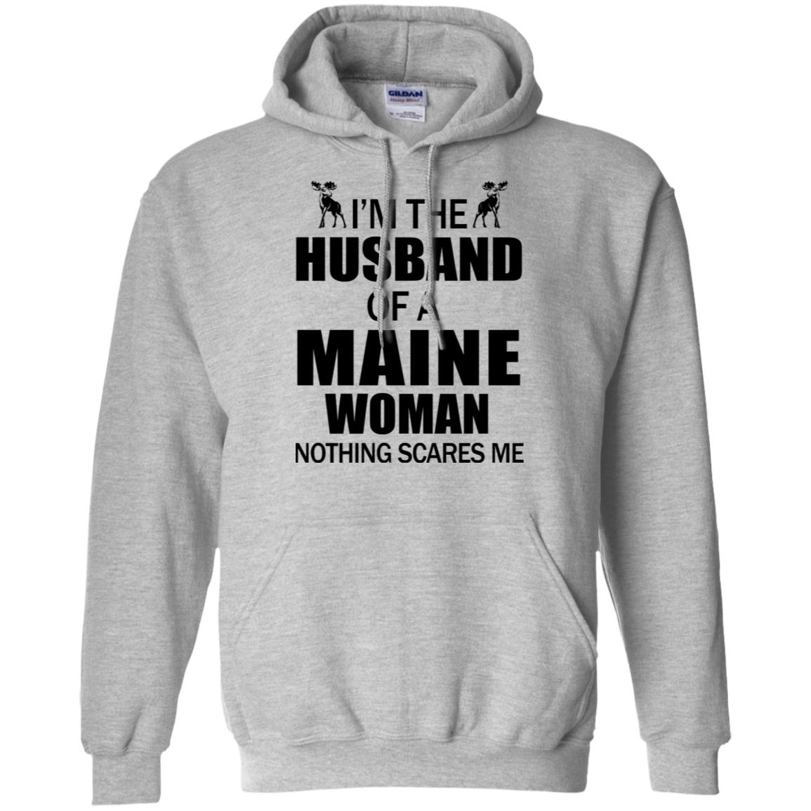 I'm The Husband Of A Maine Woman T-Shirt - T-shirt Teezalo
