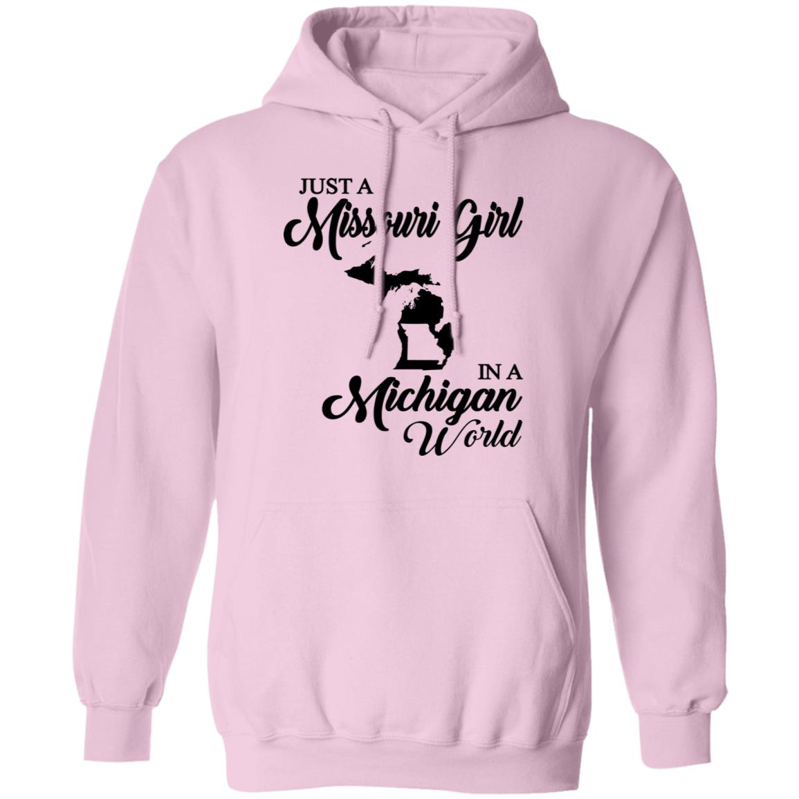 Just A Missouri Girl In A Michigan World T-Shirt - T-shirt Teezalo
