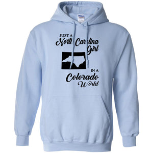 Just A North Carolina Girl In A Colorado World  T- shirt - T-shirt Teezalo