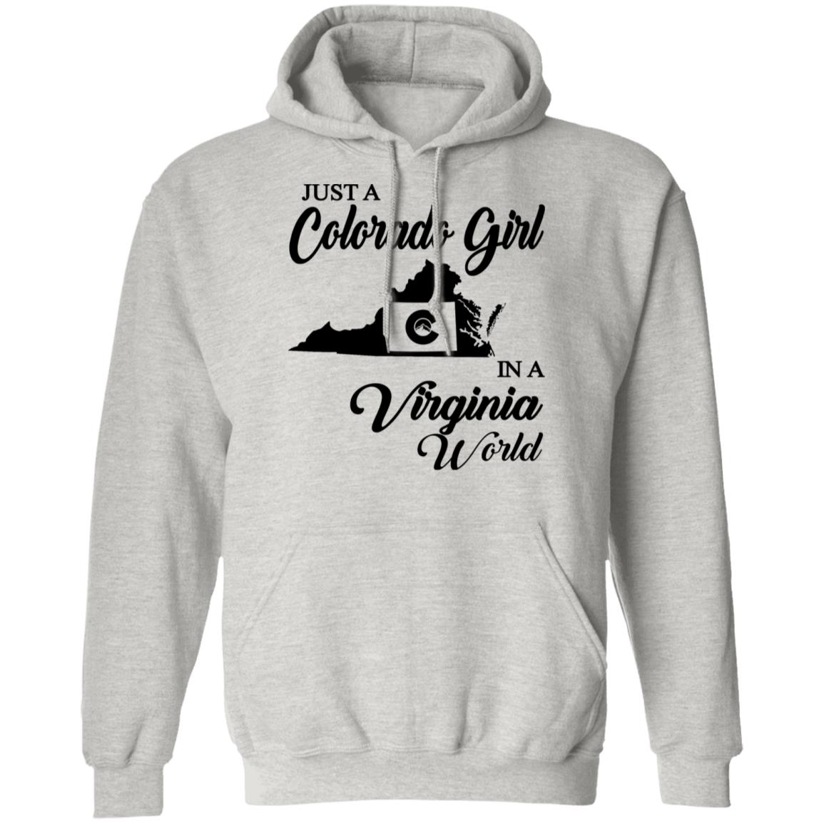Just A Colorado Girl In A Virginia  World T-shirt - T-shirt Teezalo