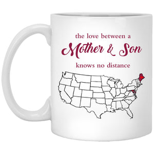 Maine Maryland The Love Between Mother And Son Mug - Mug Teezalo