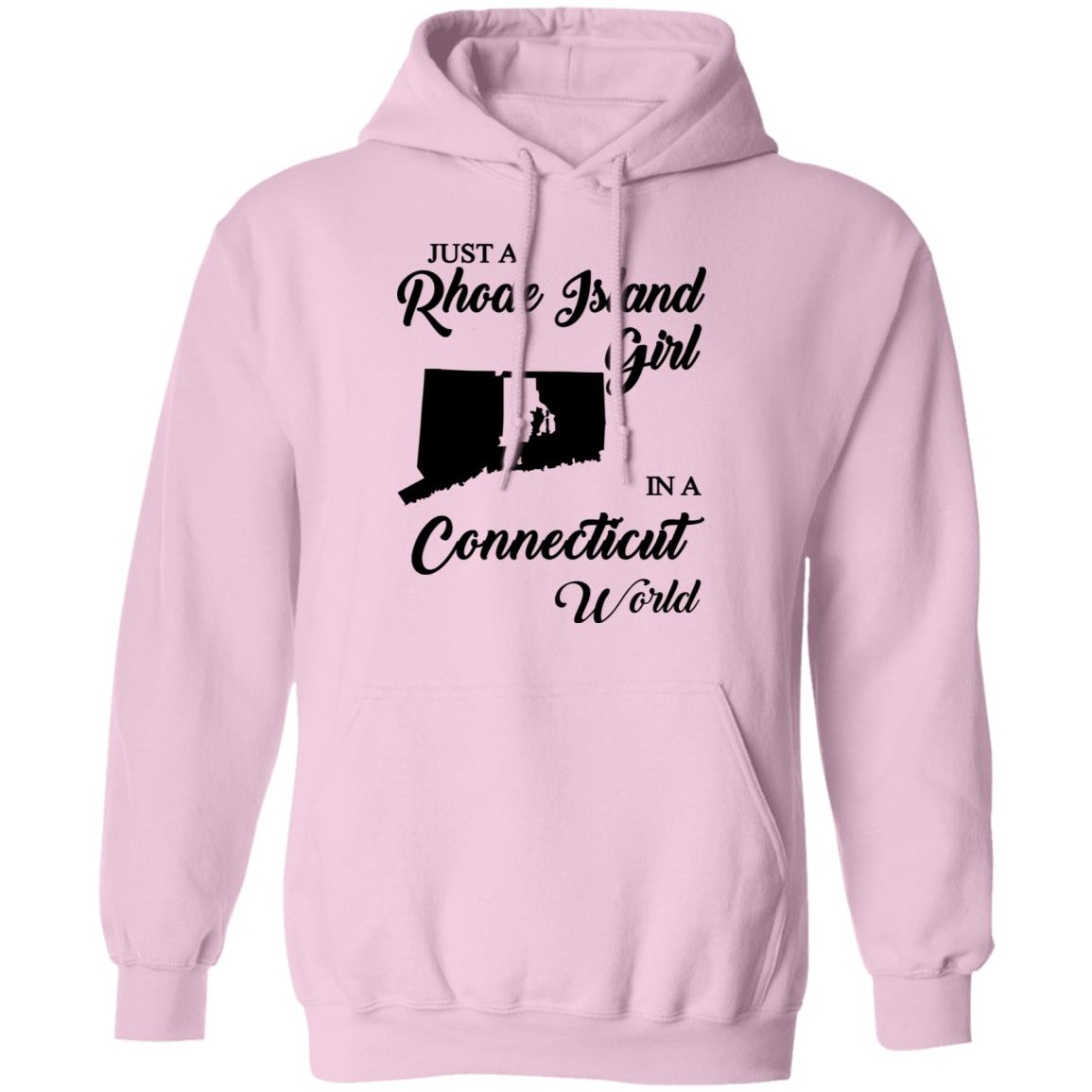 Just A Rhode Island Girl In A Connecticut World T-shirt - T-shirt Teezalo