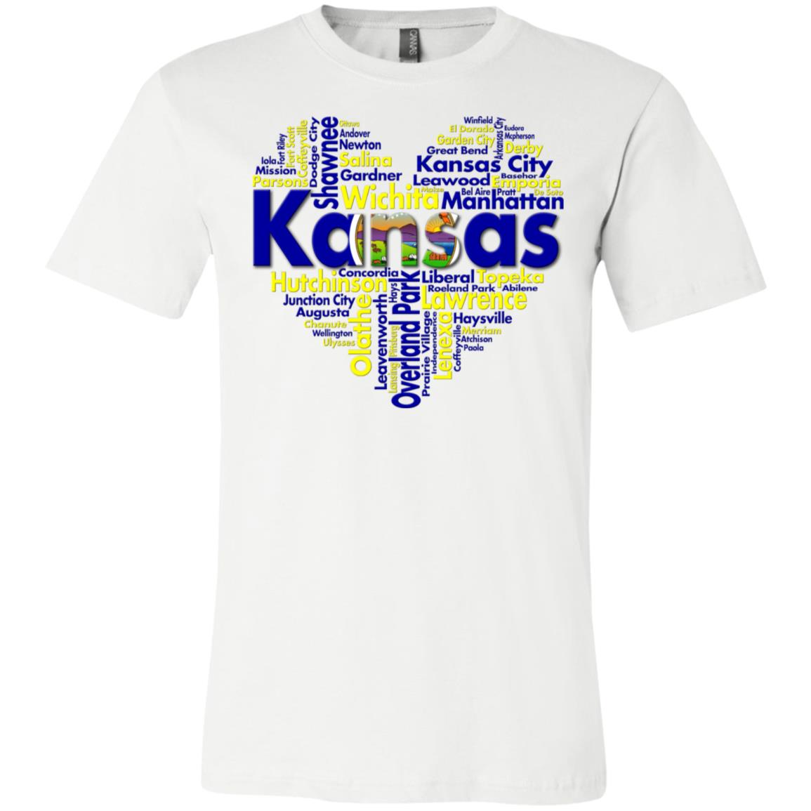 Kansas City Heart T Shirt - T-shirt Teezalo