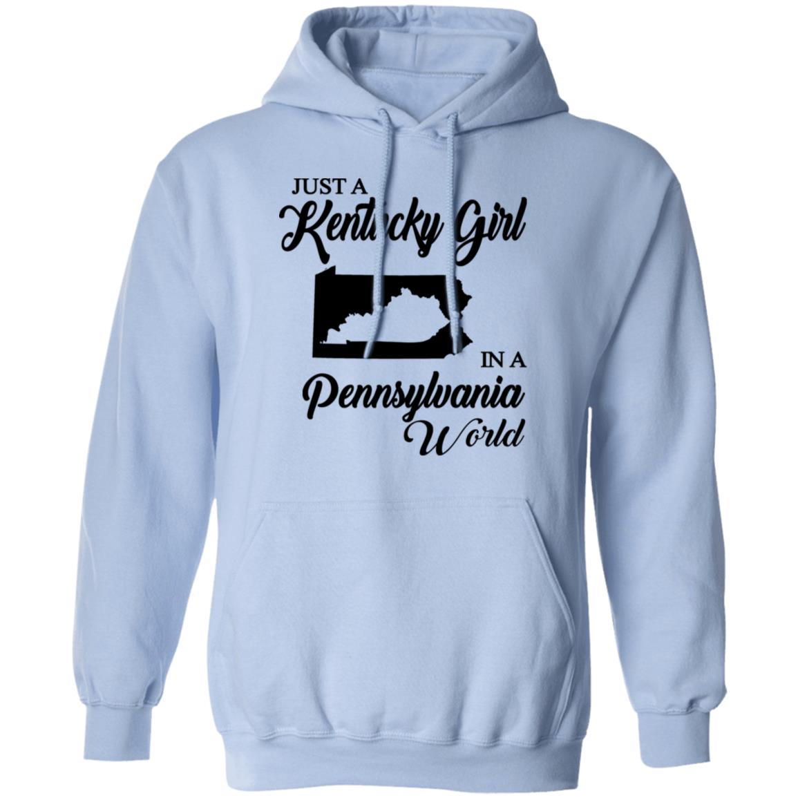 Just A Kentucky Girl In A Pennsylvania World T-Shirt - T-shirt Teezalo