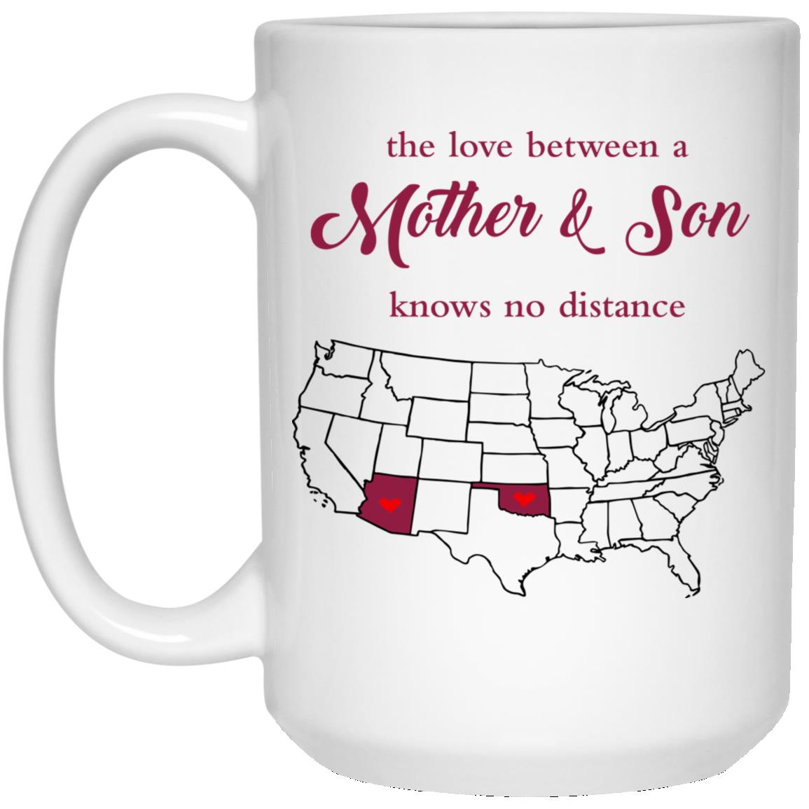 Oklahoma Arizona The Love Between Mother And Son Mug - Mug Teezalo