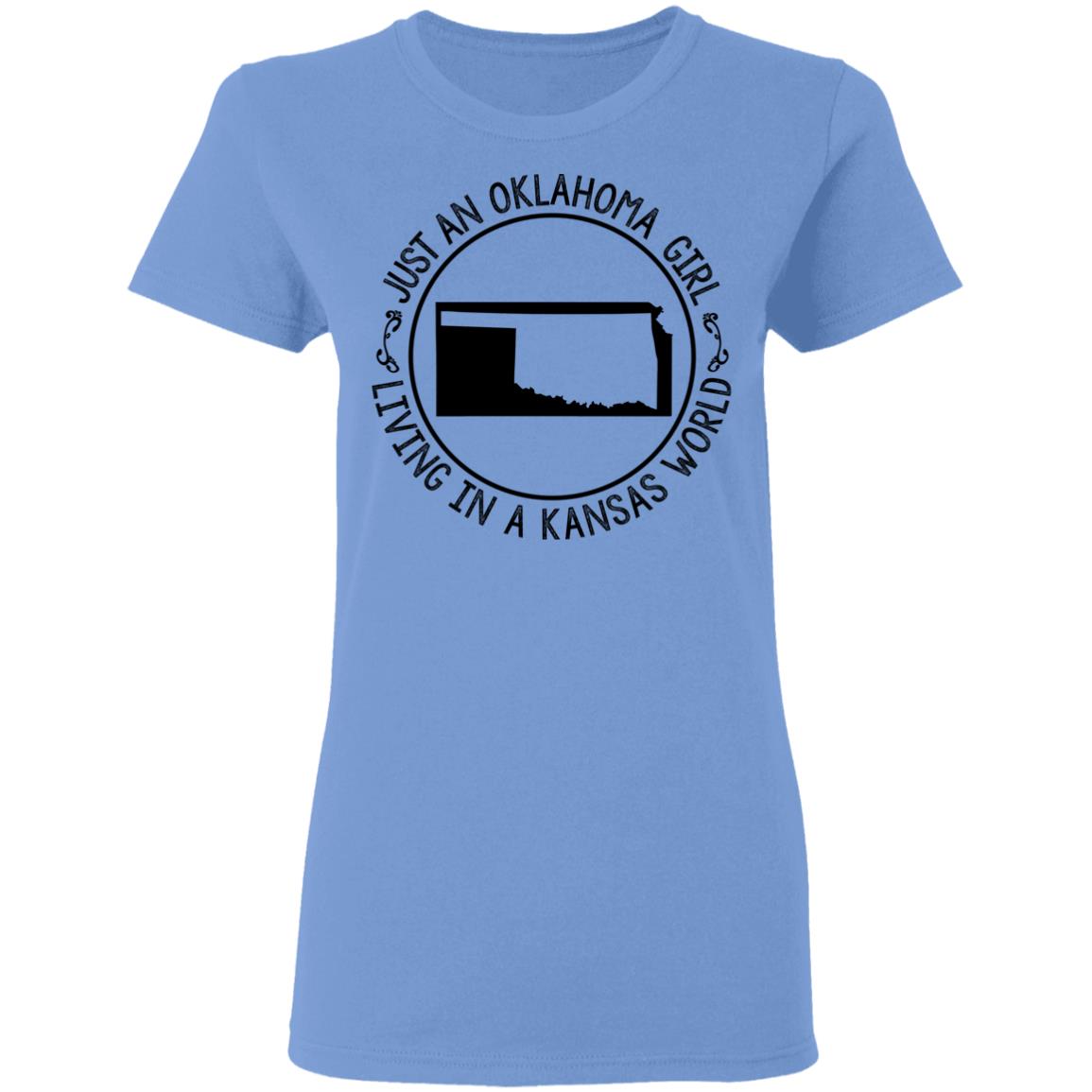 Oklahoma Girl In Kansas World Hoodie - Hoodie Teezalo