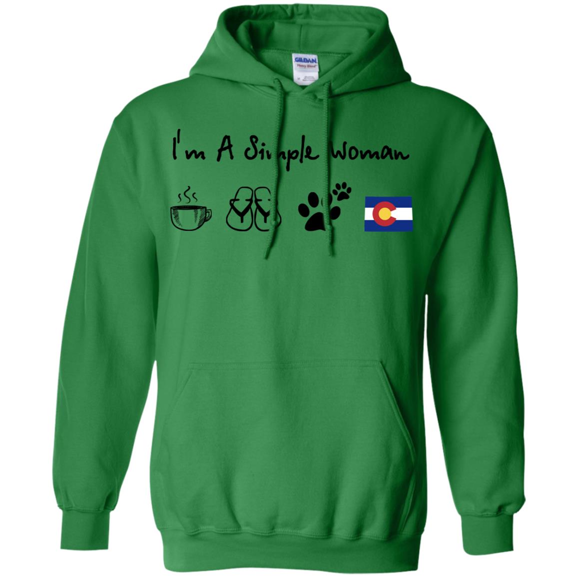 Colorado I'm A Simple Woman Coffee Hoodie - Hoodie Teezalo