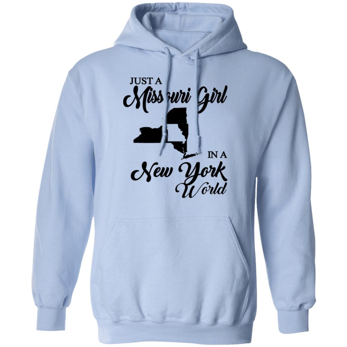 Just A Missouri Girl In A New York World T-Shirt - T-shirt Teezalo