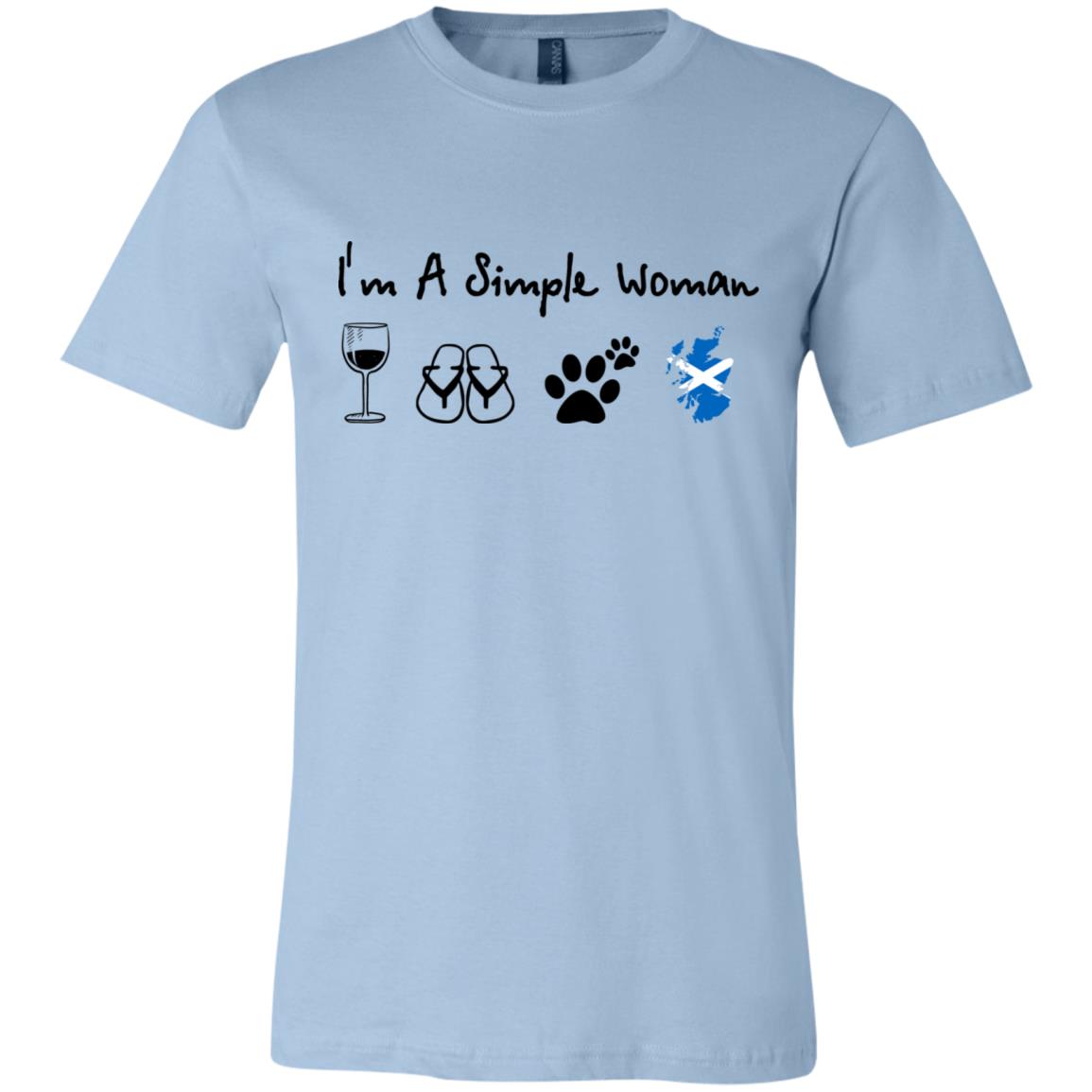 Scotland I'm Just A Simple Woman T-Shirt - Hoodie Teezalo