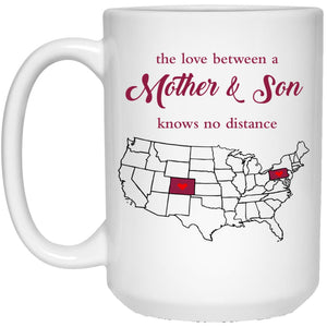 Colorado Pennsylvania The Love Between Mother And Son Mug - Mug Teezalo
