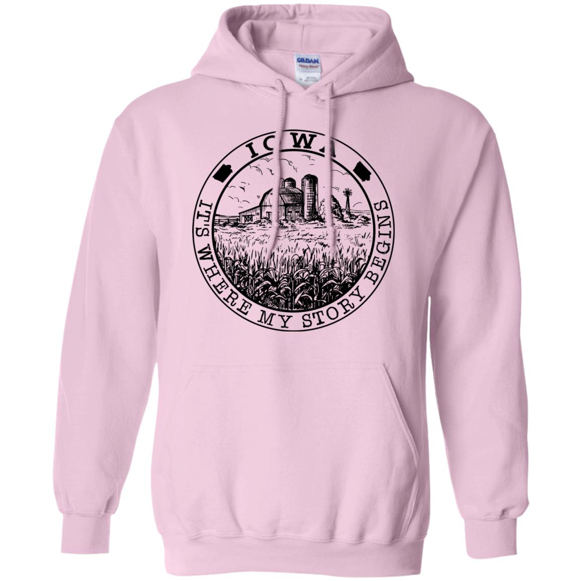 Iowa It's Where My Story Begins T- Shirt - T-shirt Teezalo