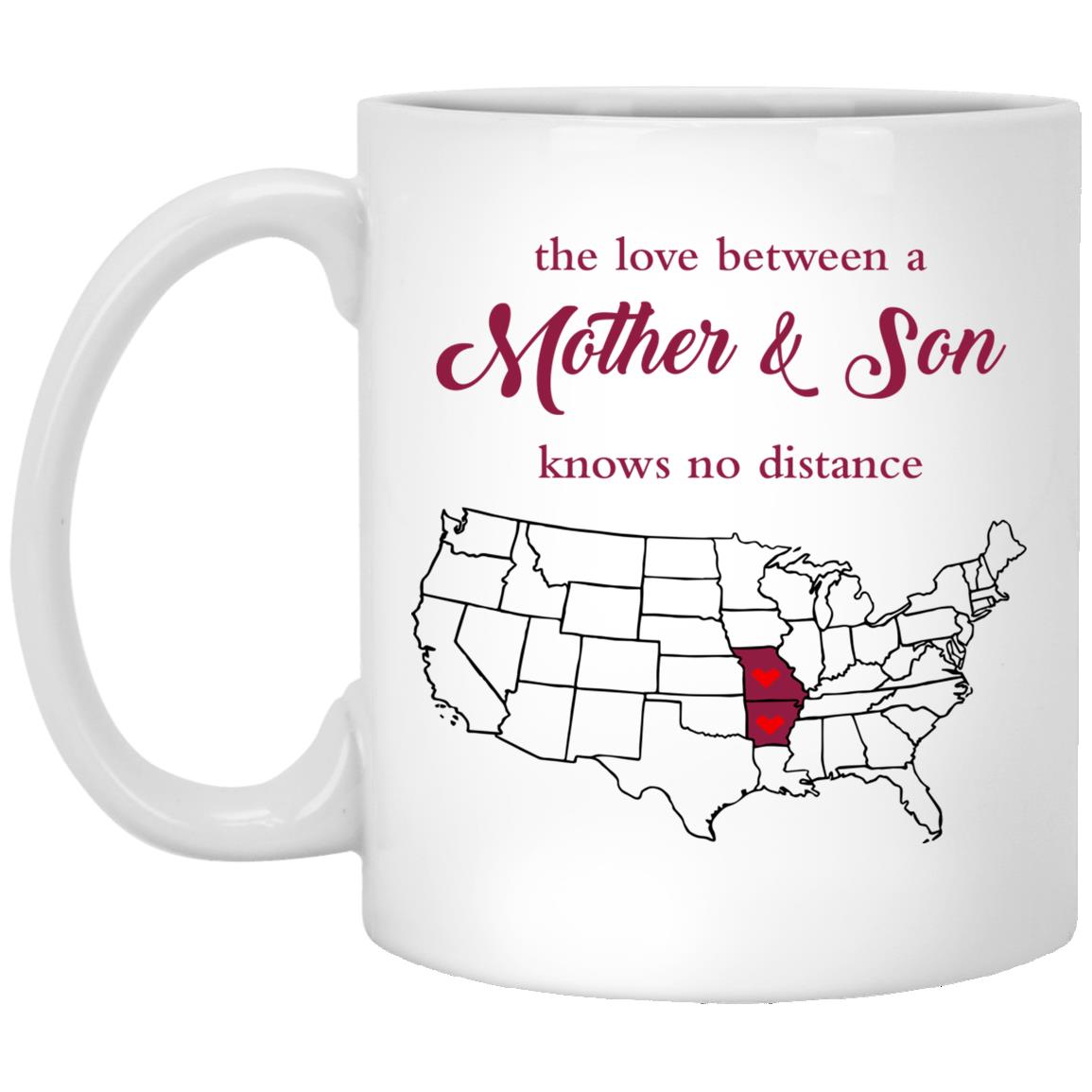 Arkansas Missouri The Love Between Mother And Son Mug - Mug Teezalo