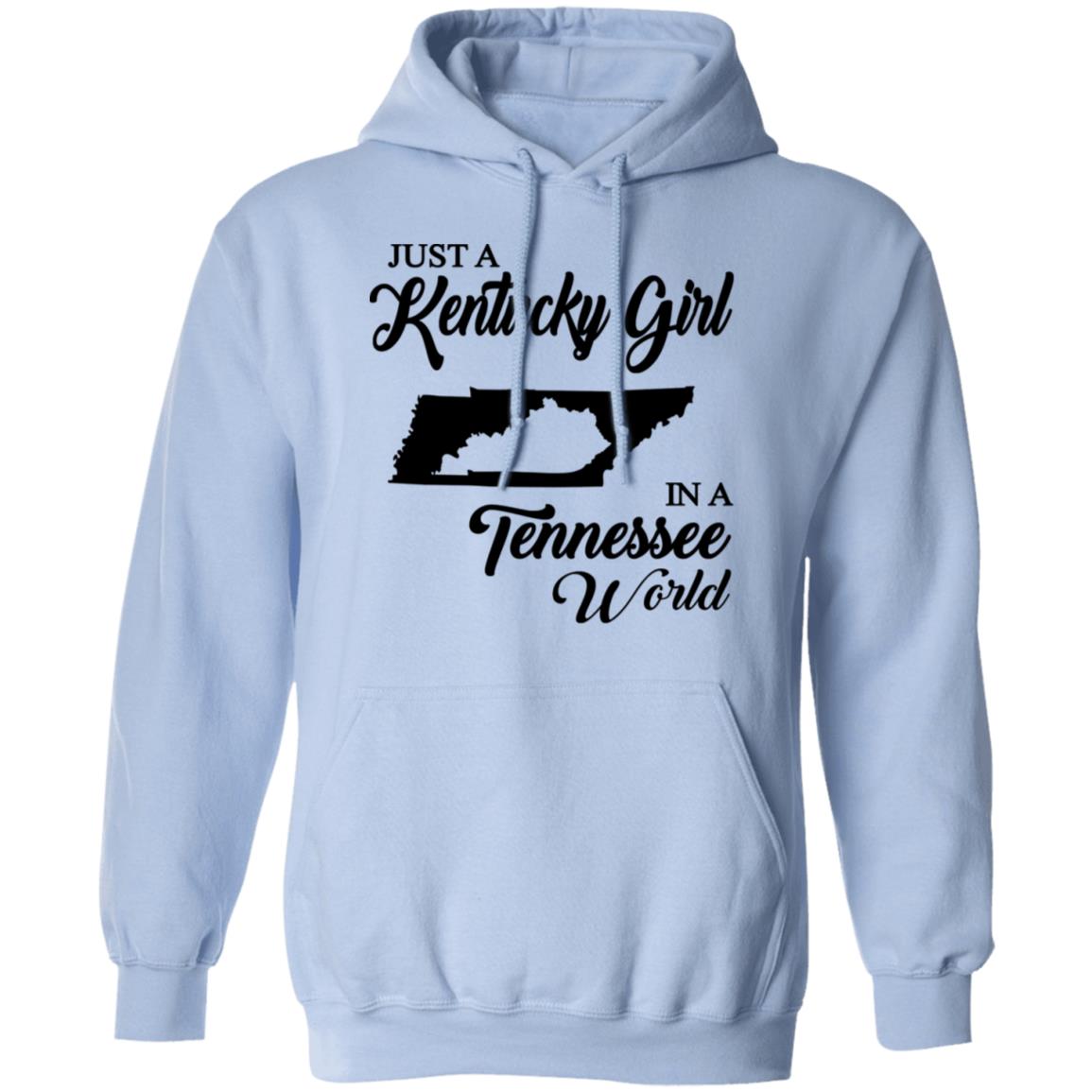 Just A North Dakota Girl In A Tennessee World T Shirt - T-shirt Teezalo
