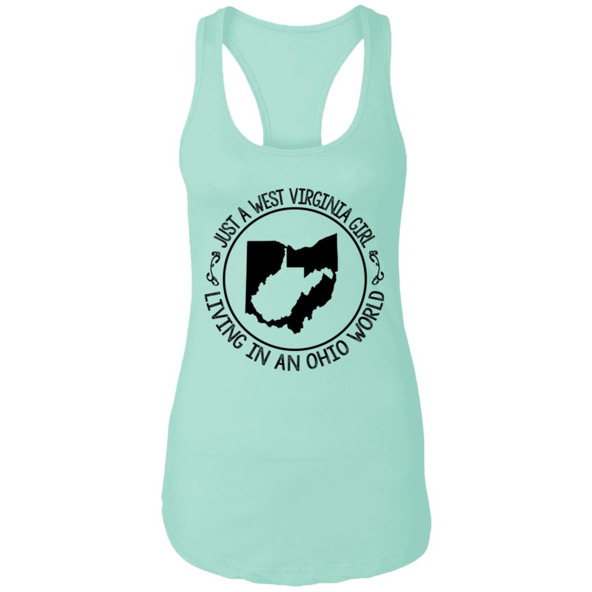 Just A West Virginia Girl Living In An Ohio World Hoodie - Hoodie Teezalo