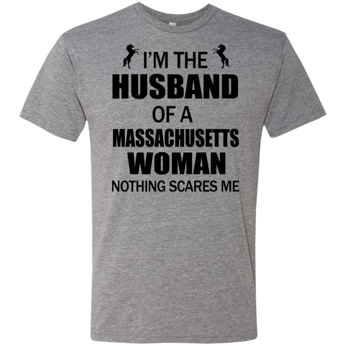 I&#39;m The Husband Of A Massachusetts Woman T-shirt - T-shirt Teezalo