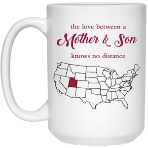 Rhode Island Utah The Love Between Mother And Son Mug - Mug Teezalo