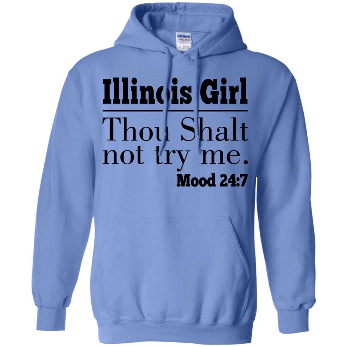 Illinois Girl Thou Shalt Not Try Me T-shirt - T-shirt Teezalo