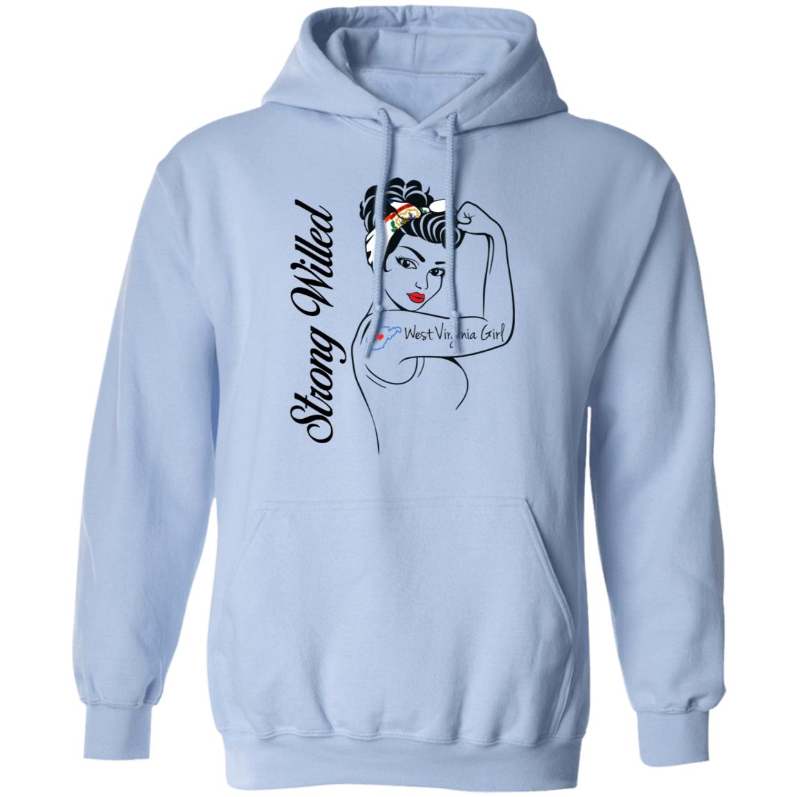 West Virginia Girl Strong Willed T Shirt - T-shirt Teezalo