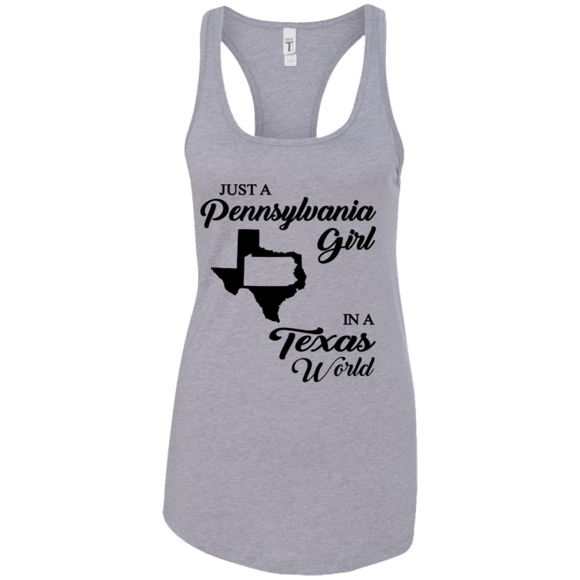 Just A Pennsylvania Girl In A Texas World T-Shirt - T-shirt Teezalo