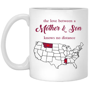 Montana Mississippi The Love Between Mother And Son Mug - Mug Teezalo