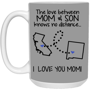 New Mexico California The Love Between Mom And Son Mug - Mug Teezalo