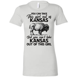 You Can't Take Kansas Out Of This Girl T Shirt - T-shirt Teezalo