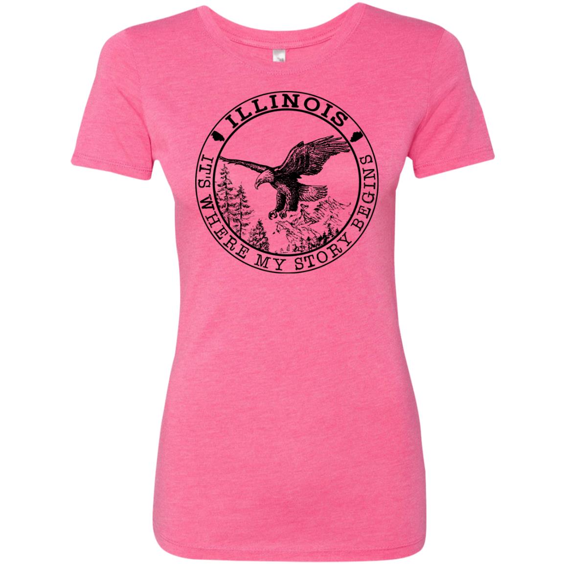 Illinois It's Where My Story Begins Hoodie - Hoodie Teezalo