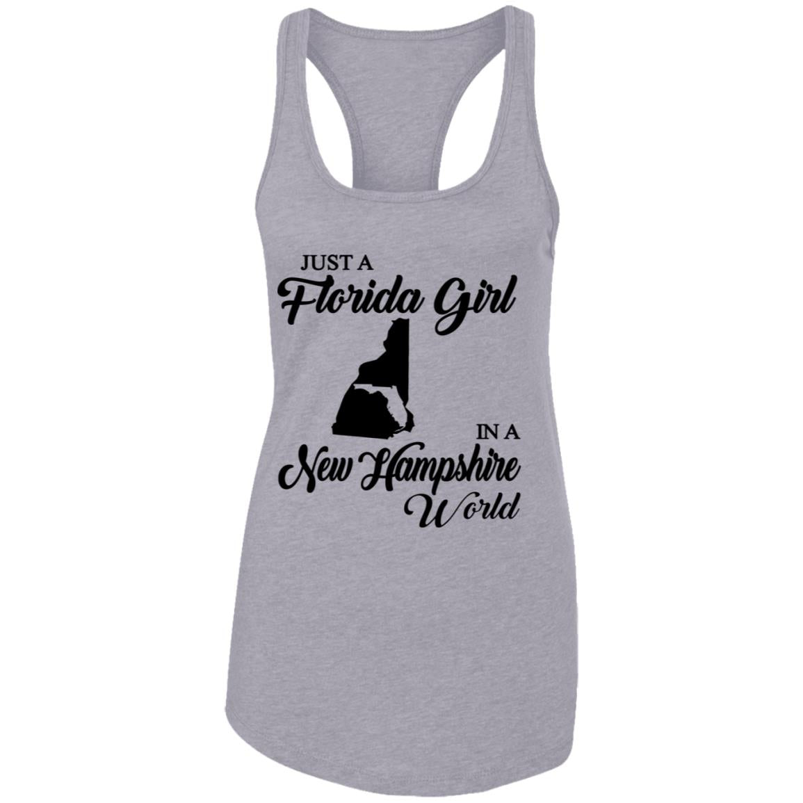 Just A Florida Girl In A New Hampshire World T-Shirt - T-Shirt Teezalo