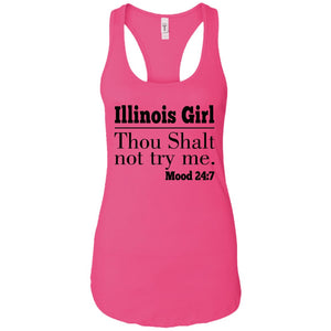 Illinois Girl Thou Shalt Not Try Me T-shirt - T-shirt Teezalo